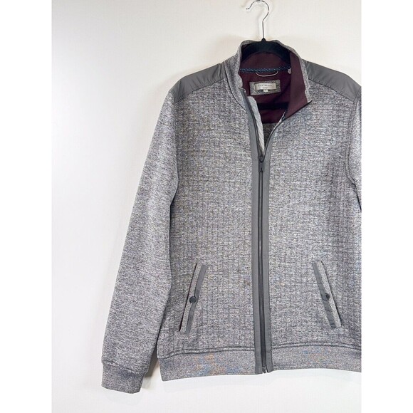 Ted Baker London Mens Jacket Gray Whooty Full Zip Fleece Bomber Outdoor S Small - Picture 7 of 15